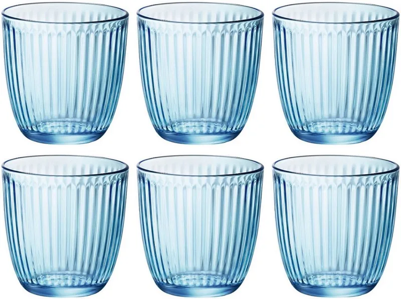 Waterglazen Line - 290 ml - 6 stuks van Bormioli Rocco in Blauw – productfoto