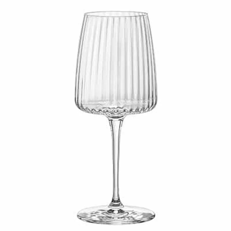 Witte Wijnglazen Exclusiva Geribbelde Wijnglazen 374ml 6 Wijnglazen från Bormioli Rocco i Transparent – produktbild