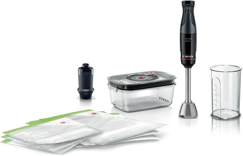 ErgoMaster - Staafmixer - 1000W - QuattroBlade Messen - Keramische Koppeling by Bosch in Black – product photo