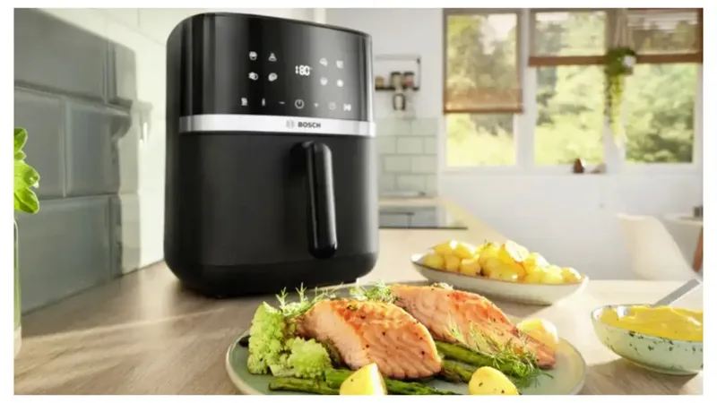 MAFS2462B Heteluchtfriteuse - 6,1 L - 2050 W - 9 programma's - Dual Heating de Bosch en Noir – photo produit 2 sur 2
