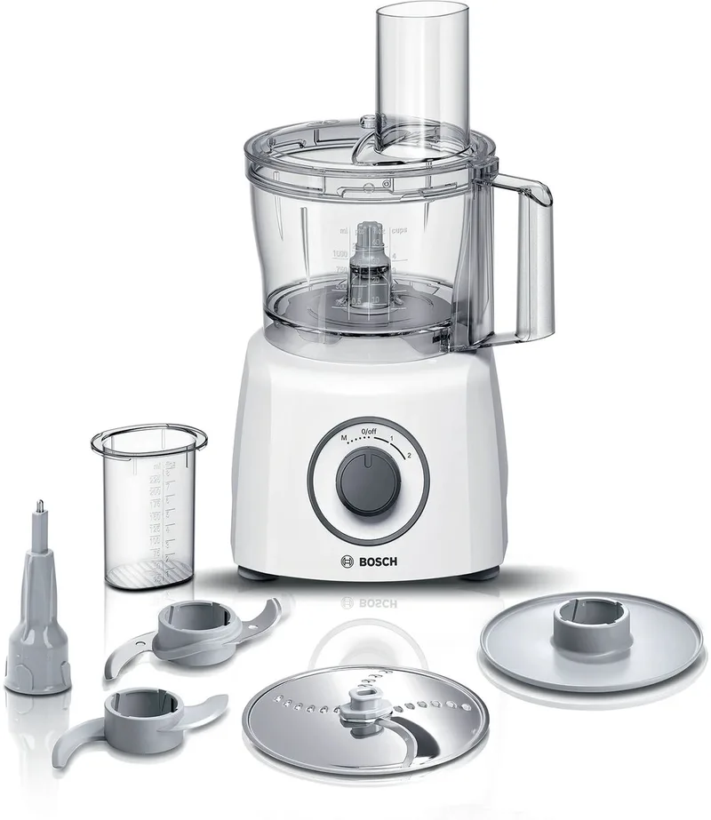 MCM3100W - Foodprocessor - 700 W - 2,3 L by Bosch in White – product photo