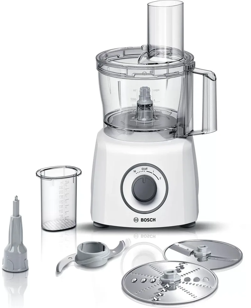 MCM3110W - Keukenmachine - Foodprocessor - 800 W. - 2,3l by Bosch in White – product photo