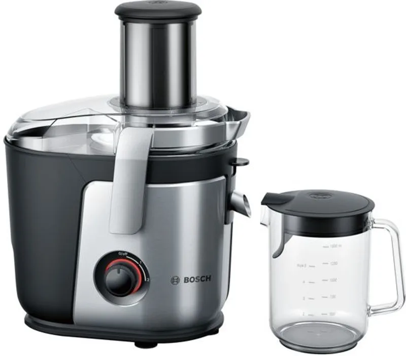 MES4000 Vitajuice 4 - Sapcentrifuge - 1000 W - 2 snelheden van Bosch in Zilver, Zwart – productfoto