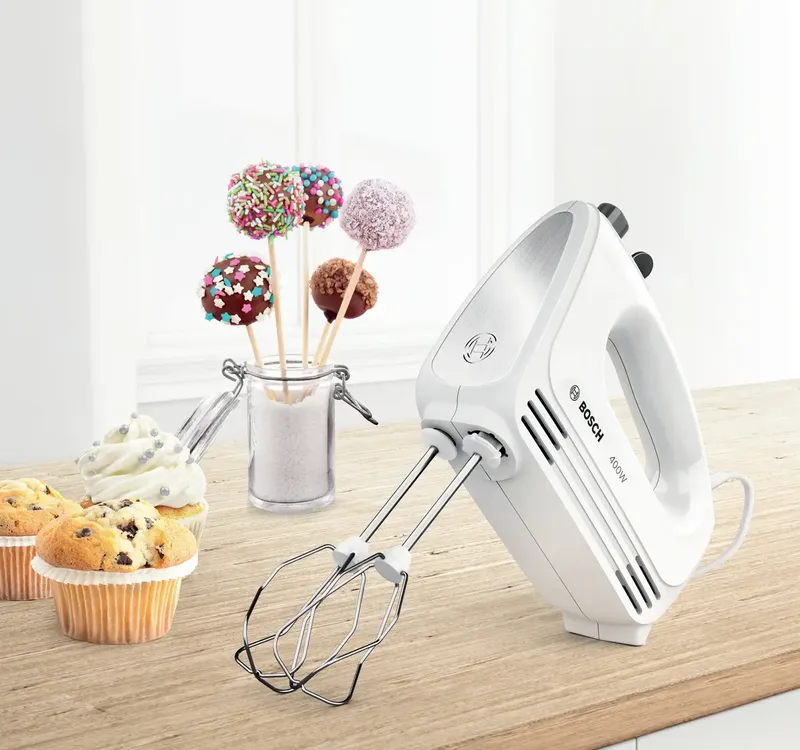 MFQ24200 CleverMixx - Handmixer - 400W - Wit by Bosch in Silver, White – product photo 2 of 2
