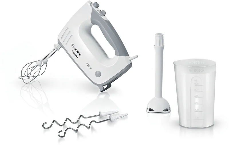 MFQ36440 Ergomixx - Handmixer - Incl Staafmixervoet - 450W by Bosch in White – product photo