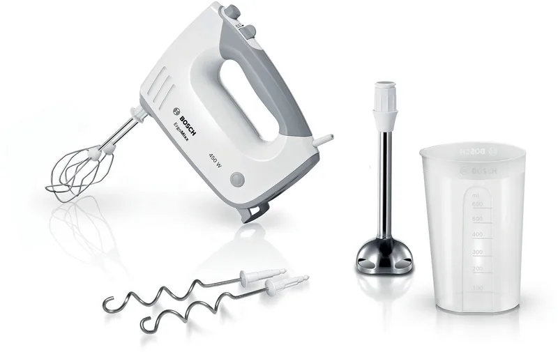 MFQ36470 ErgoMixx - Handmixer - Incl Staafmixervoet - 450W by Bosch in White – product photo 1 of 3