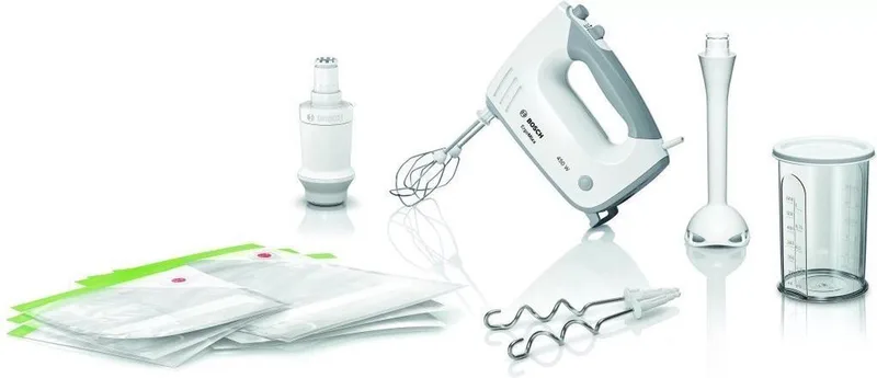 MFQ364V0 ErgoMixx - Vacuum Handmixer - 450W by Bosch in White – product photo 1 of 3