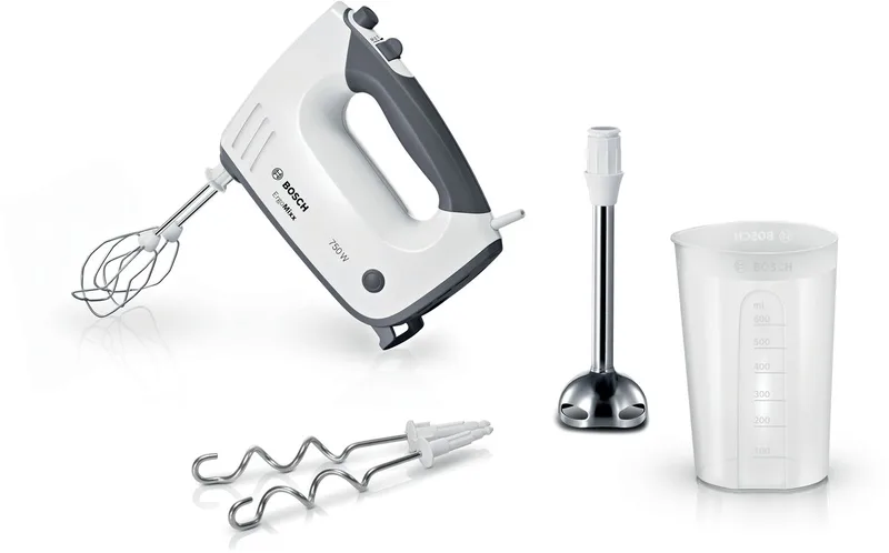 MFQ37470 ErgoMixx - Handmixer - 750W von Bosch in Weiß – Produktfoto