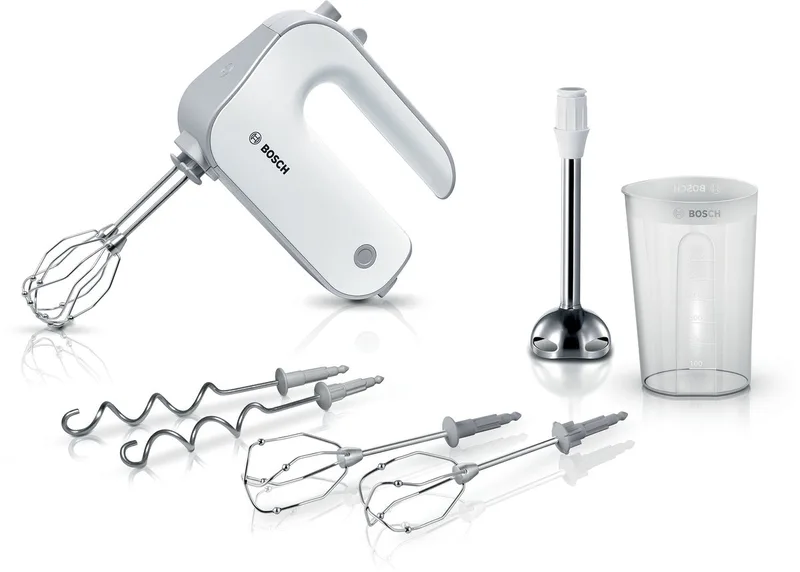 MFQ4075DE - Handmixer - 550W - Zilver von Bosch in Weiß – Produktfoto