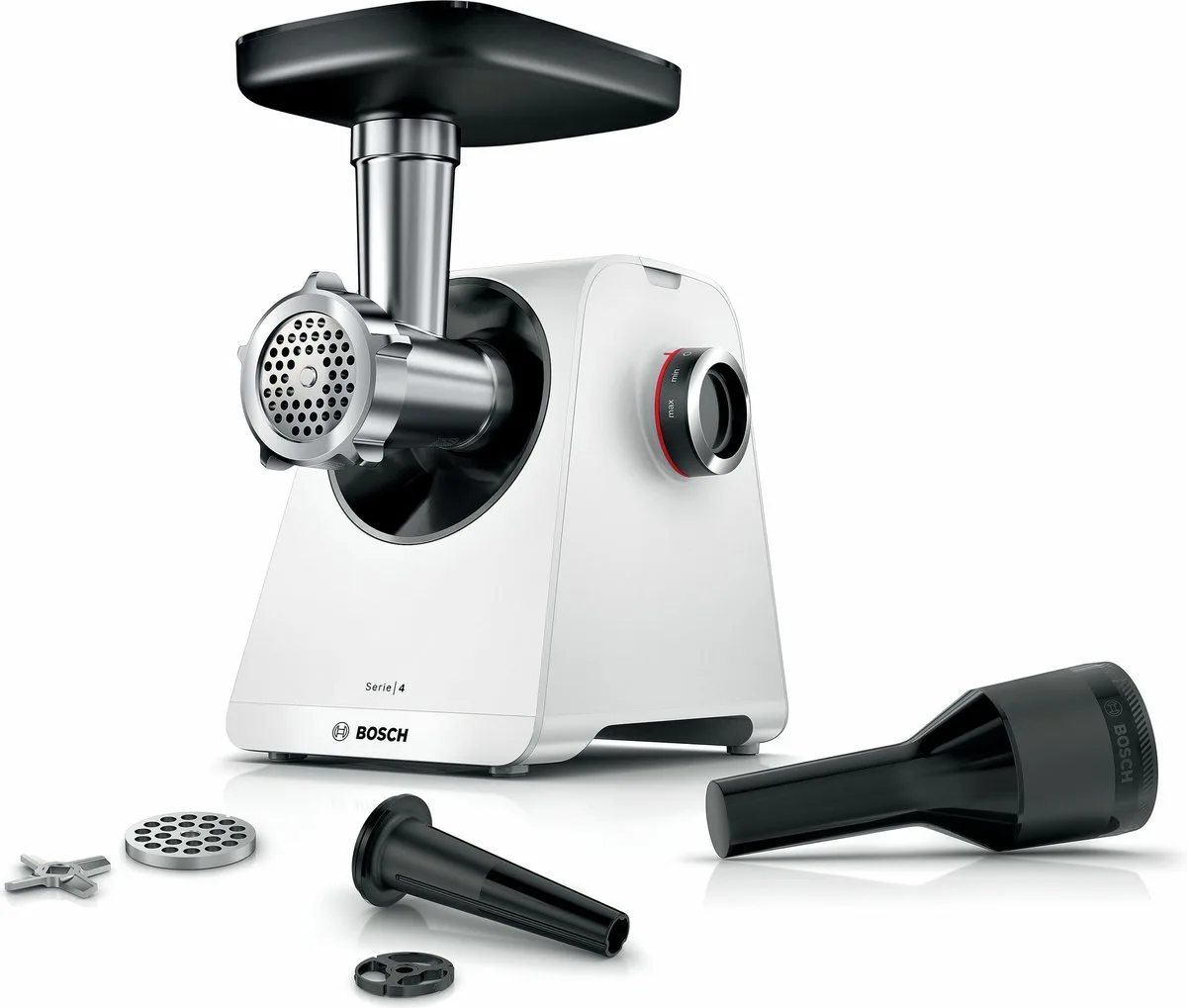 MFWS420W - Multi Power Serie 4 - Vleesmolen van Bosch in Wit – productfoto