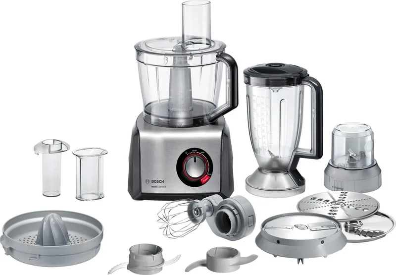 MultiTalent 8 MC812M844 - Foodprocessor - Zwart/RVS van Bosch in Zwart – productfoto