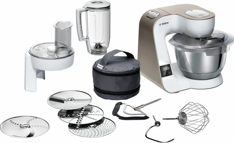 Küchenmaschine MUM5 1000 W *weiß/braun* von Bosch in Weiß – Produktfoto