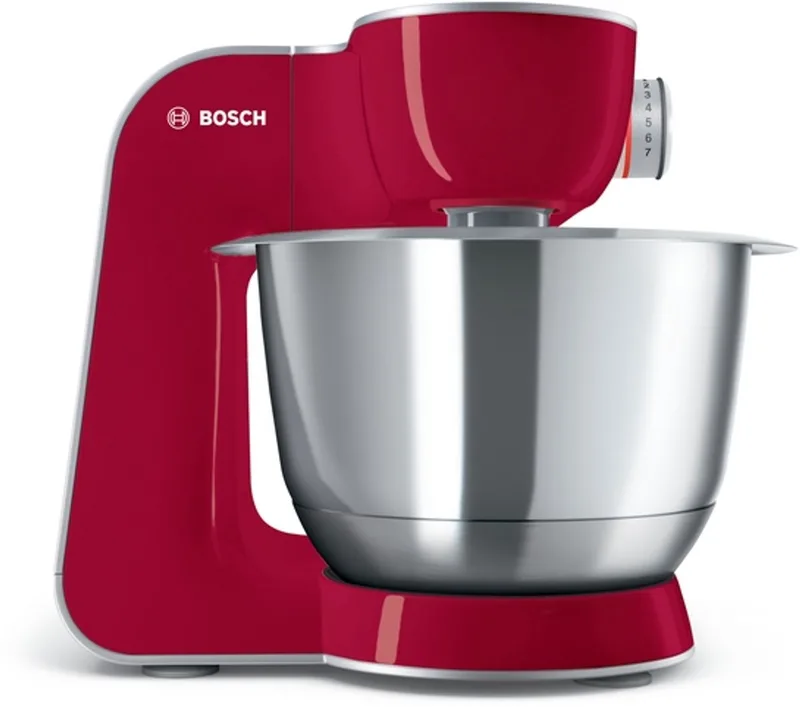 MUM58710 - Serie 4 Keukenmachine MUM 5 1000 W Rood, Zilver MUM58710 de Bosch en Kunststof – photo produit