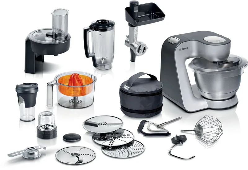 MUM59S81DE Keukenmachine Zwart/RVS by Bosch in Kunststof – product photo