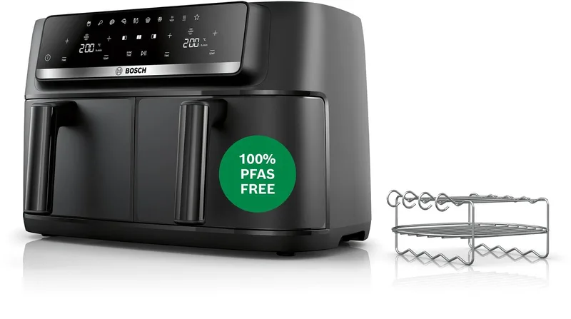 Serie 4 MAFD440B1 friteuse Dubbel 9 l 2500 W Heteluchtfriteuse de Bosch en Noir – photo produit