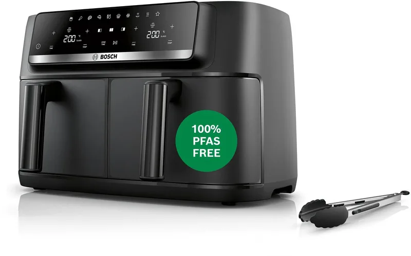 Serie 4 MAFD440B7 friteuse Dubbel 9 l 2500 W Heteluchtfriteuse von Bosch in Schwarz – Produktfoto
