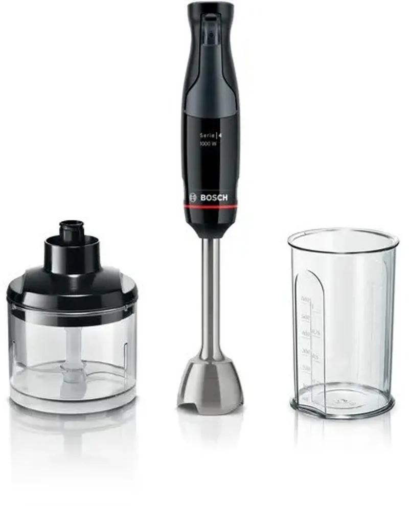 Serie 4 MSM4B620 - ErgoMaster staafmixer - 1000 W - Zwart von Bosch in Silber, Schwarz – Produktfoto