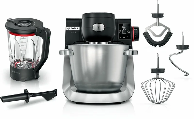 Serie 6 MUMS6ZS17 keukenmachine 1600 W 5,5 l Roestvrijstaal de Bosch en Noir – photo produit