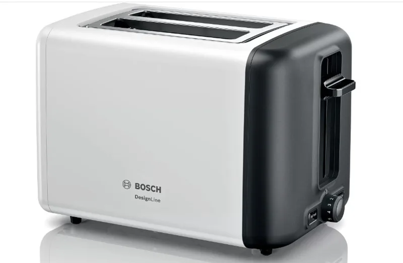 TAT3P421 - DesignLine - Broodrooster - Wit/Zwart by Bosch in White – product photo