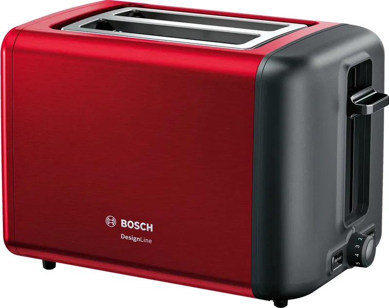 Tat3P424 Designline Broodrooster by Bosch in Red, Black – product photo