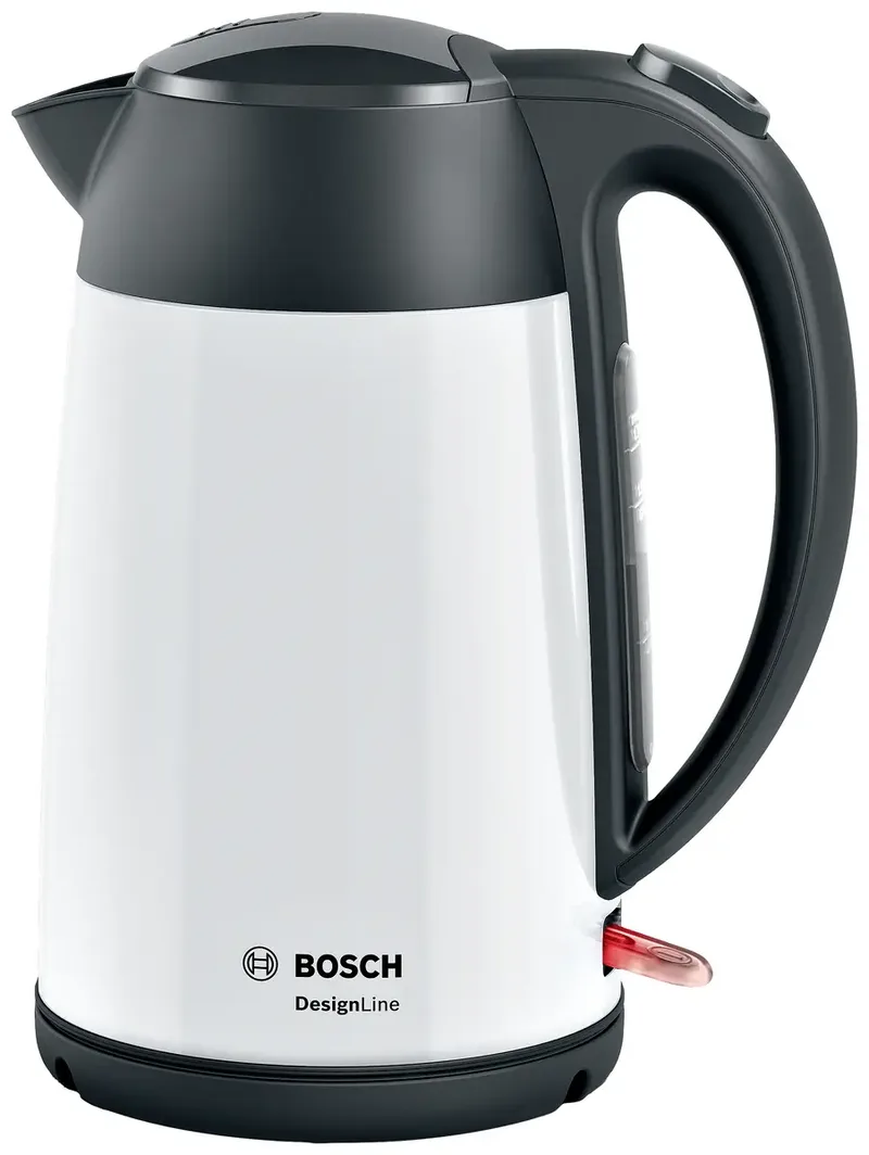TWK3P421 - DesignLine Waterkoker - 1.7L - 2400W - Wit/Zwart van Bosch in Zwart, Wit – productfoto 3 van 3