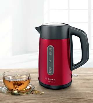 TWK4P434 DesignLine - Waterkoker - Zwart by Bosch in Red – product photo 2 of 2