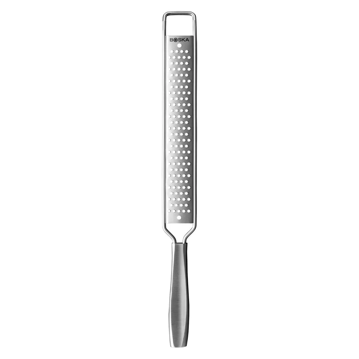 Handrasp Star Monaco+ - Keukenrasp - Handrasp - Handrasp kaas - Handrasp fijn - Citroenrasp - Kaas raspen - Handrasp RVS - Vaatwasserbestendig by Boska in Silver – product photo