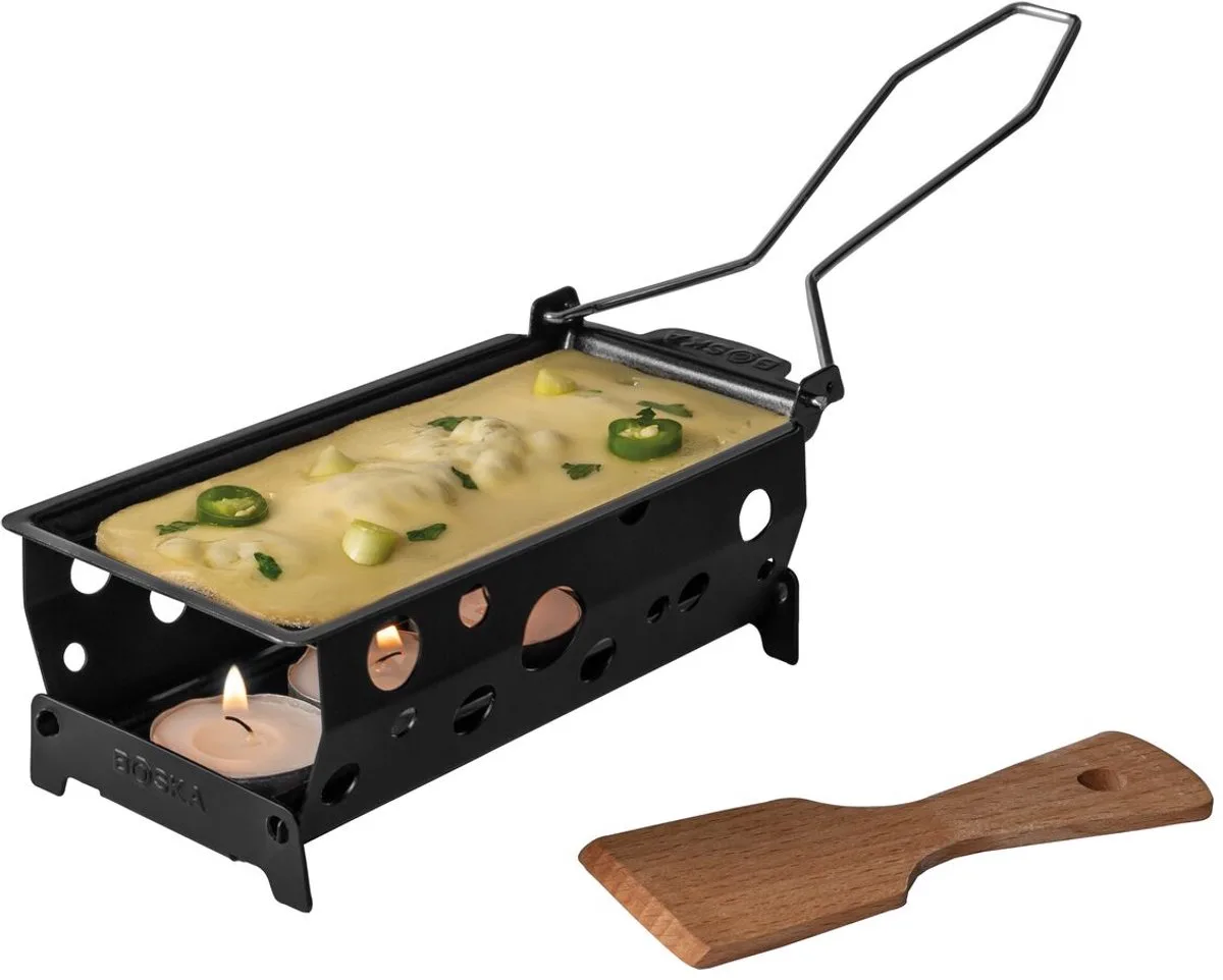 Partyclette ToGo Milano - Raclette set - Zonder stekker fra Boska i Sort – produktbillede