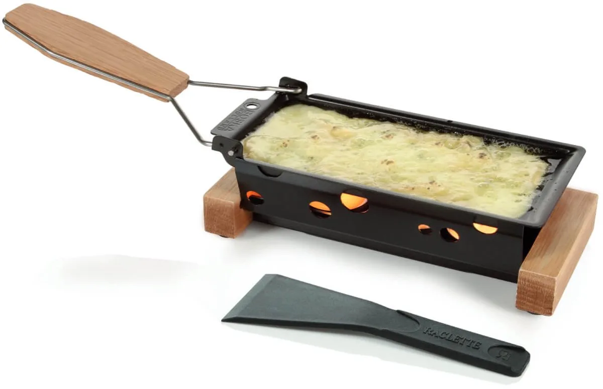Partyclette® ToGo Oslo - Mini raclette - 324 x 87 x 114 mm de Boska en Noir, Marron – photo produit