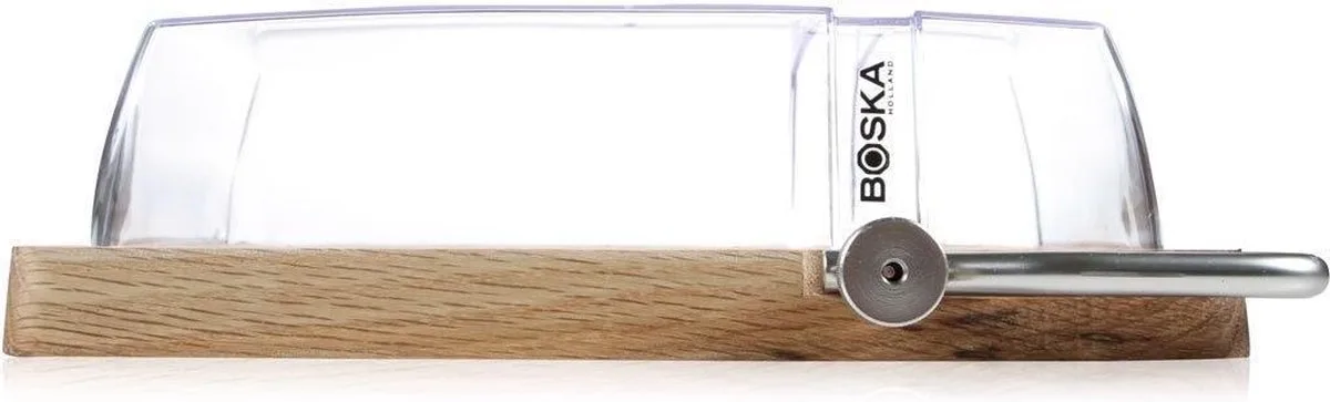 Petit Paris - Massief Eikenhouten Kaasplank - Inculsief Stolp - 30,5 cm van Boska in Bruin – productfoto