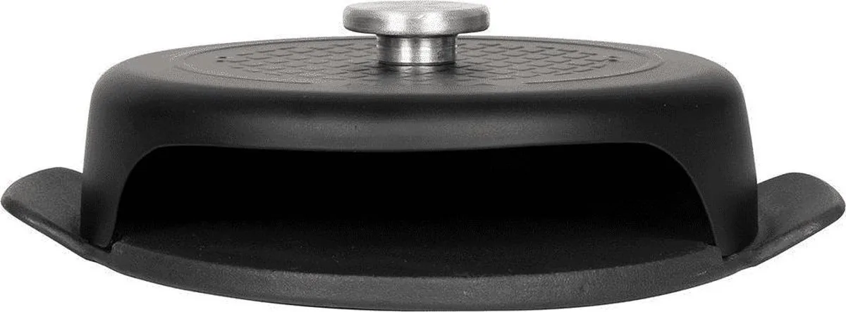 Pizza Baker BBQ Mini - Zwart - 23 x 19 x 6cm - Rond - Gietijzer de Boska en Noir, Argent – photo produit