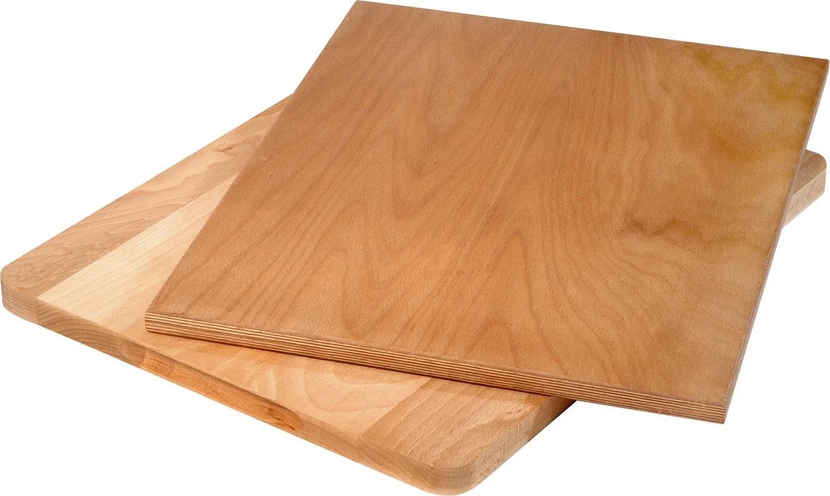 professionele snijplank - beukenhout - 450x350x20 mm - 1 stuk van Boska in Bruin – productfoto