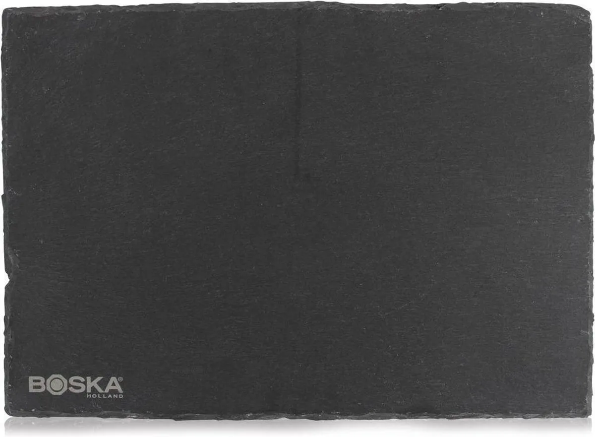 Serveerplank Leisteen L - met Antislip Voetjes - Beschrijfbaar - 33 cm de Boska en Noir – photo produit