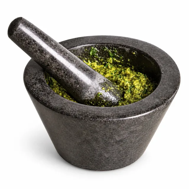 Vijzel met Stamper - Graniet - Diameter 17,5 cm