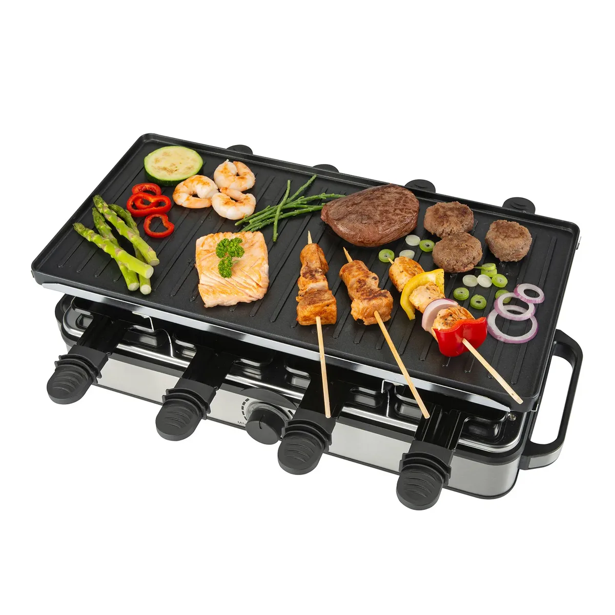 Gourmette Raclette PURE - 8 persoons gourmetstel - PFAS-vrij van Bourgini – productfoto