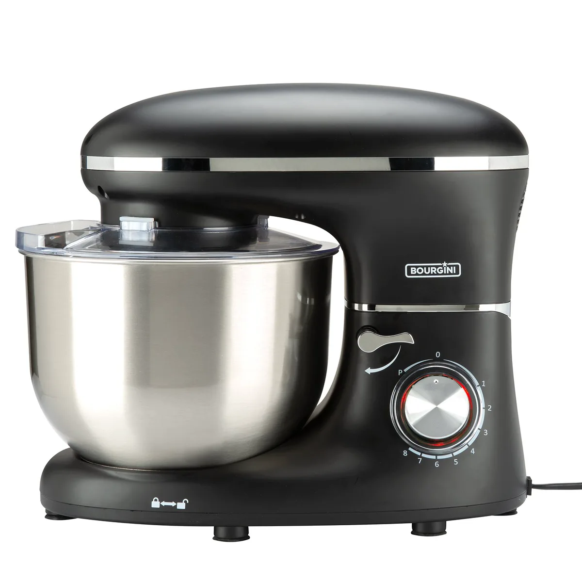 Kitchen Chef Plus 6.2L - Keukenmachine - Zwart van Bourgini – productfoto