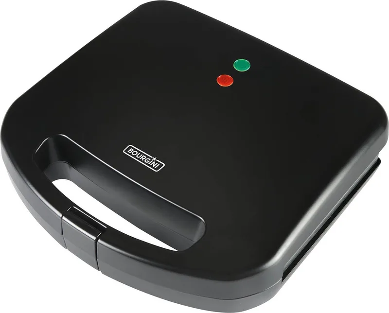 Sandwich Maker XXL Black - 800W - Tosti-ijzer - Contactgrill by Bourgini in Black – product photo