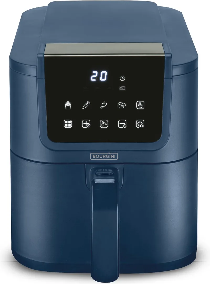 Slimfit Airfryer XL - Heteluchtfriteuse - 5 liter - 1500W - PFAS vrij van Bourgini in Blauw – productfoto