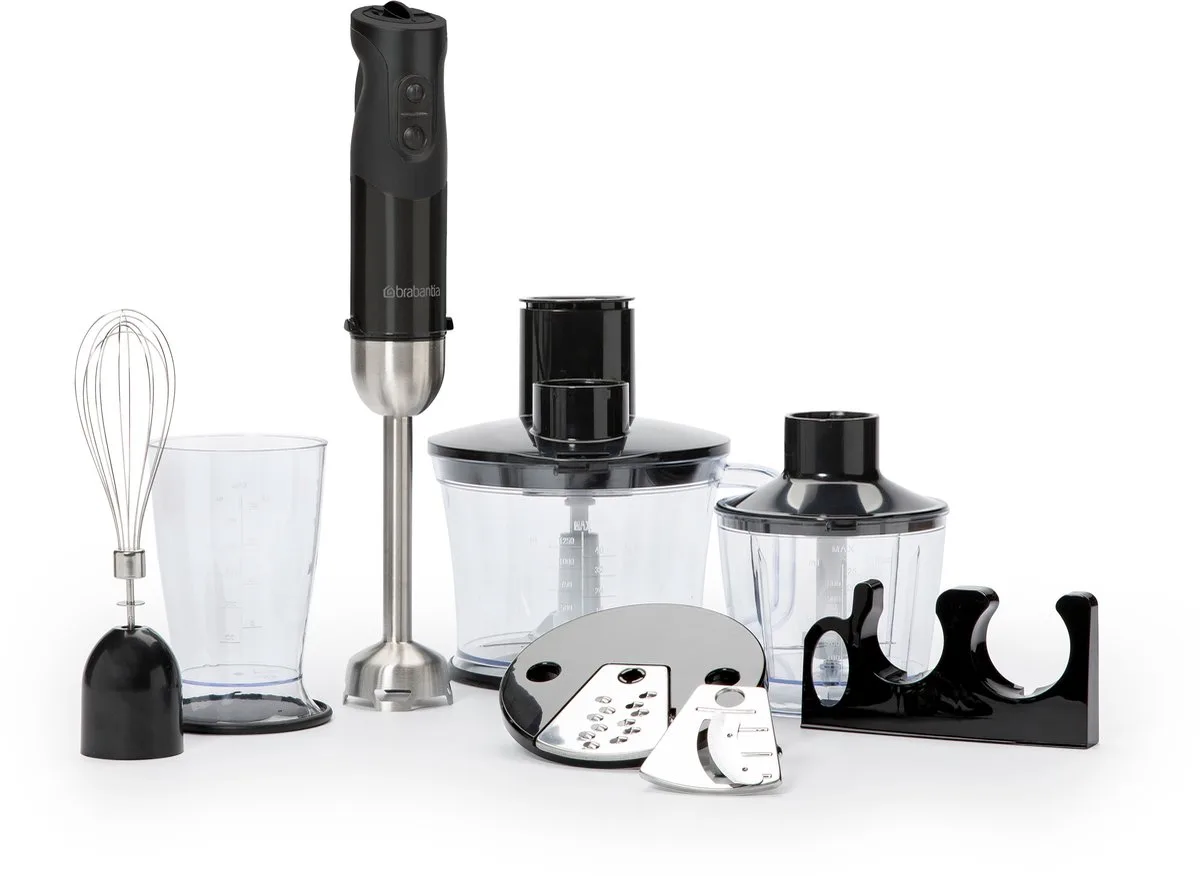 BBEK1063MB Staafmixer set - Hakmolen - Garde - 1000 Watt - 8 snelheden de Brabantia en Noir – photo produit