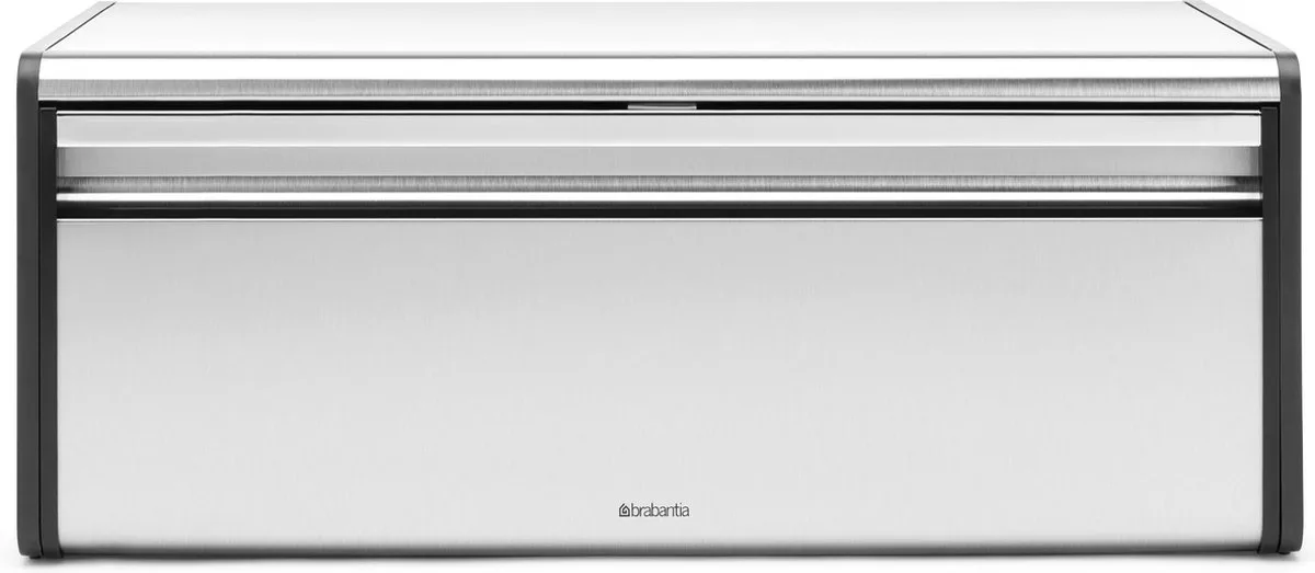 Broodtrommel - met klepdeksel van Brabantia in Matt Steel – productfoto