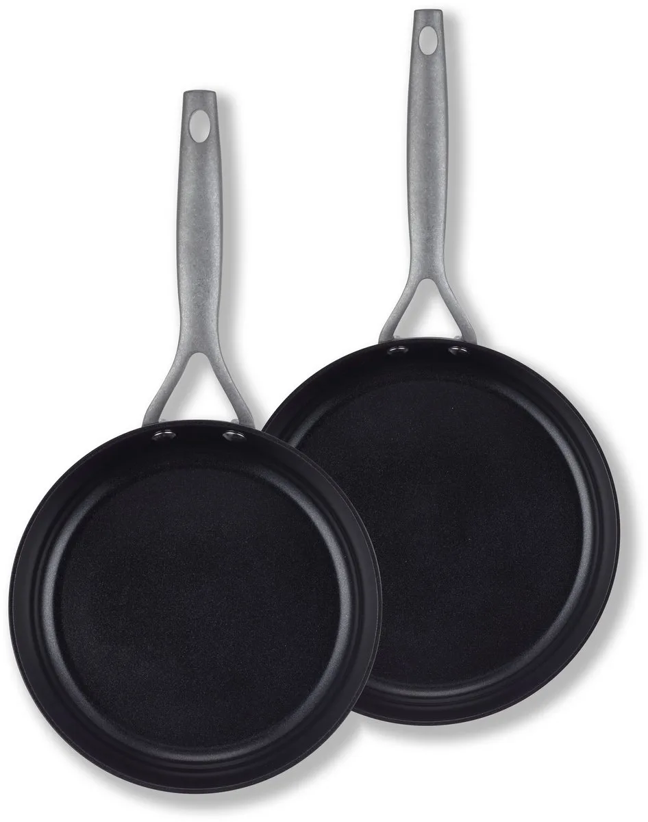Dusk 2-delige Koekenpannenset - Ø 20 & 24cm – Keramische Antiaanbaklaag - PFAS-vrij - Geschikt voor inductie fra Brabantia i Grå – produktbillede