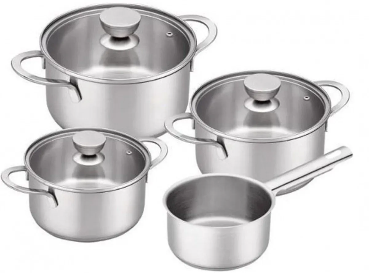 Futura pannenset | 4-delig van Brabantia in Zilver – productfoto