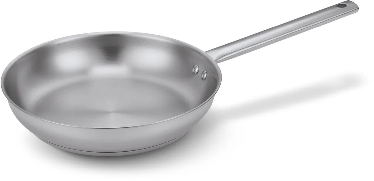 Granada Koekenpan - Ø 28 cm – Braadpan - Gerecycleerd RSV - Geborstelde binnenkant - PFAS-vrij - Geschikt voor inductie en oven - Zilver van Brabantia in Zwart – productfoto