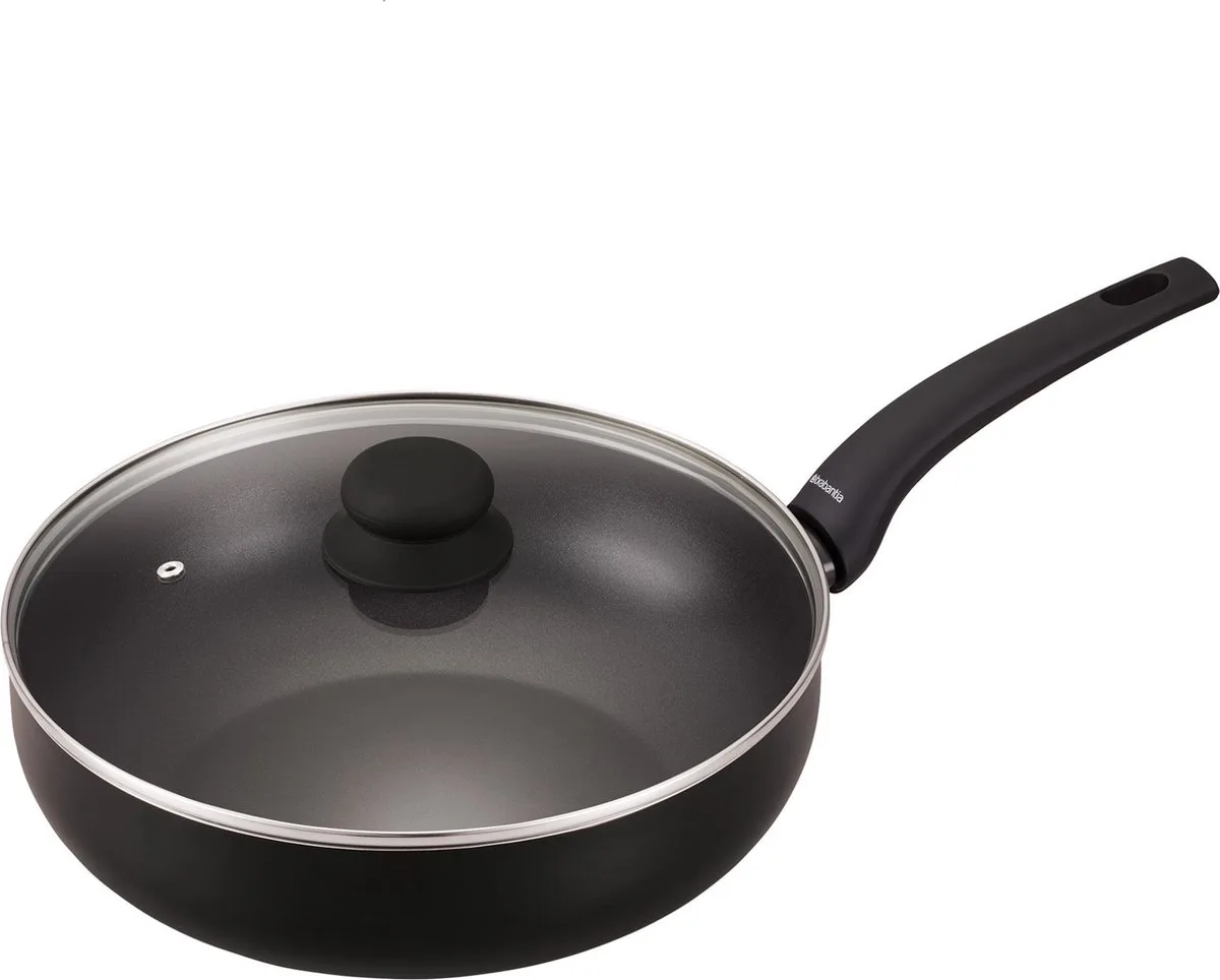 Heat Hapjespan met Deksel Ø 28 cm fra Brabantia i Sort – produktbillede