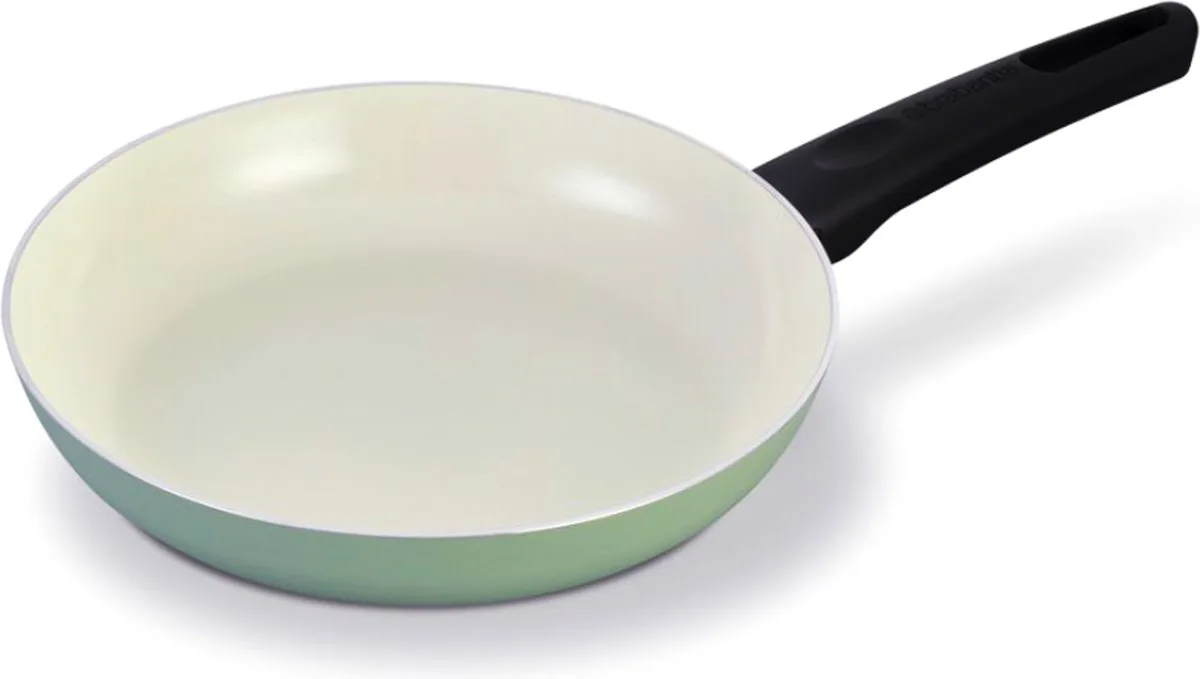 Indu+ Koekenpan met Keramische Antiaanbaklaag - 24 cm fra Brabantia i Jade Groen – produktbillede