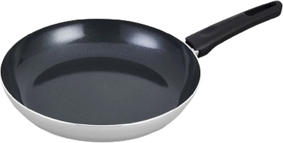 INDU+ Koekenpan - Ø 28 cm - Keramische antiaanbaklaag - PFAS Vrij - Geschikt voor inductie van Brabantia in Grijs – productfoto