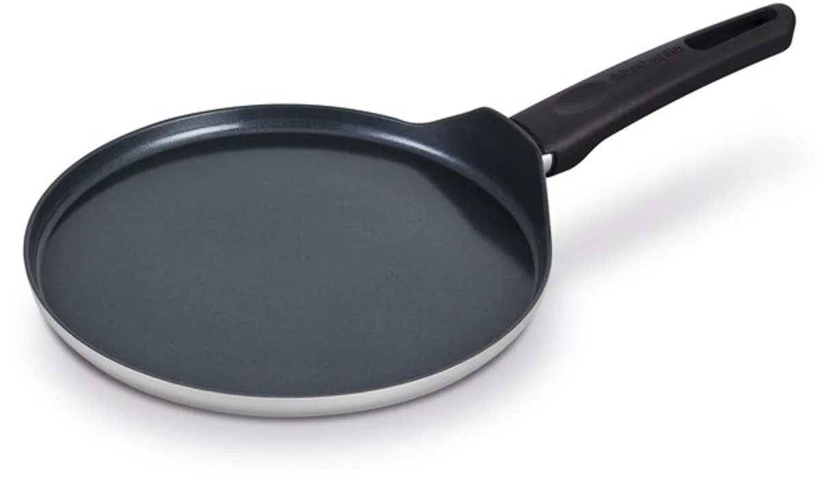 INDU+ Pannenkoekenpan - Ø 24 cm - Flensjespan - Keramische Antiaanbaklaag - Geschikt voor Inductie - 100% PFAS Vrij - Vaatwasserbestendig de Brabantia en Gris – photo produit