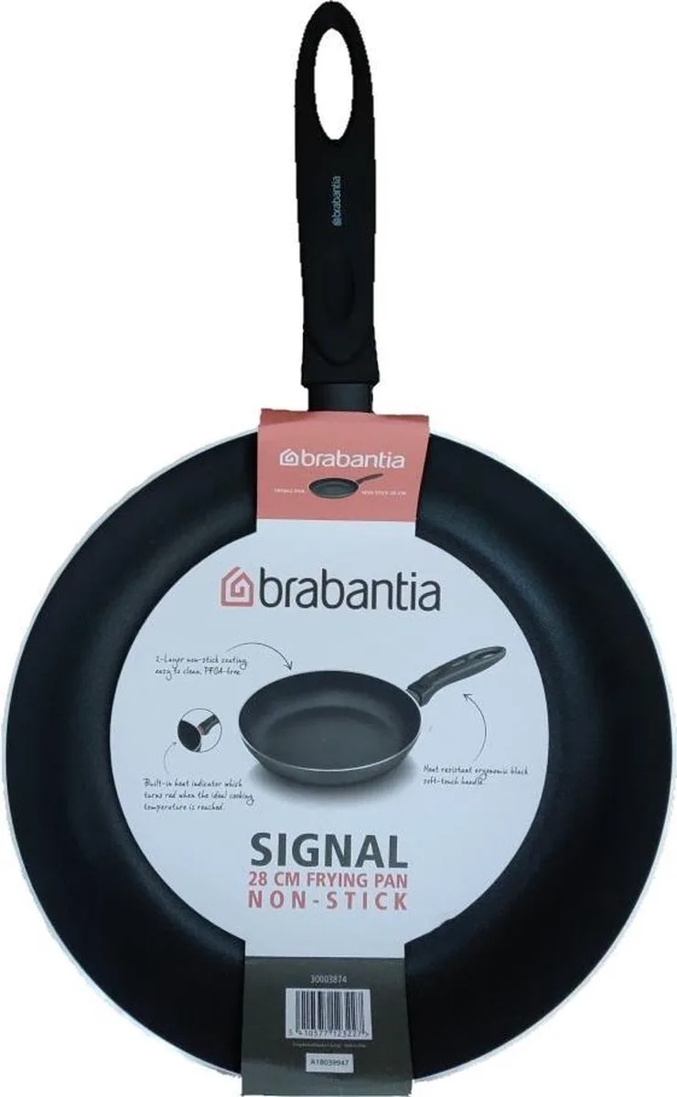 Koekenpan - Koekenpan 28 cm - inductie - culinair koken - tafelen van Brabantia in Zwart – productfoto