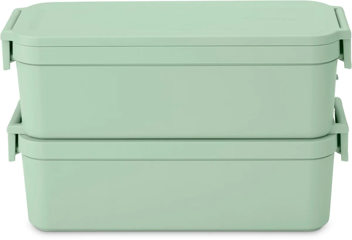 Make & Take Bento lunchbox hoog van Brabantia in Jade Green – productfoto