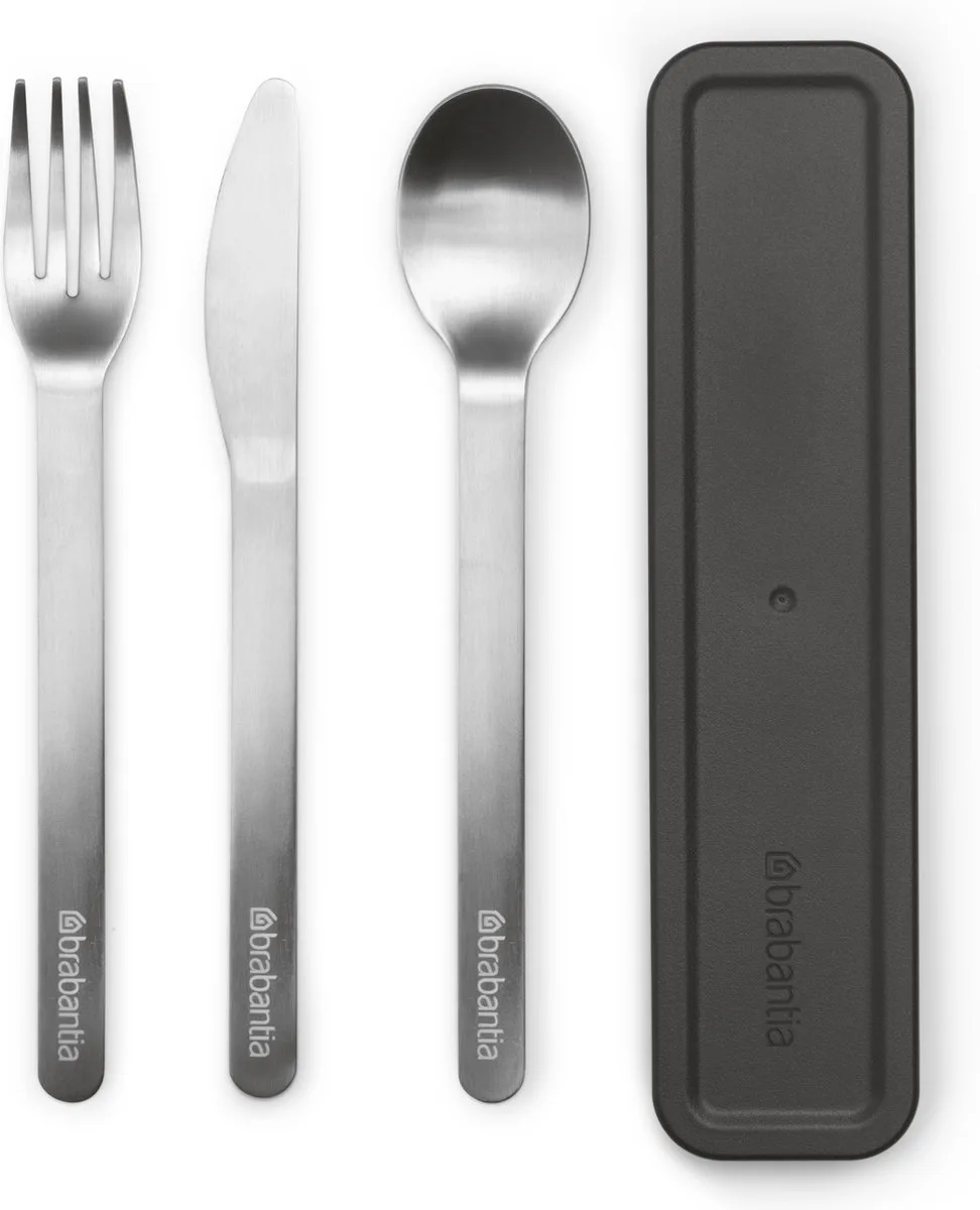 Make & Take Bestekset - To Go - 3-delig de Brabantia en Gris foncé – photo produit